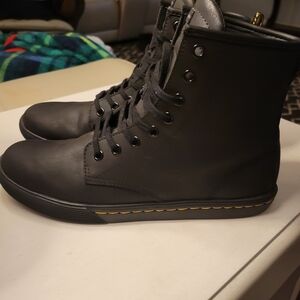 Dr. Martens Sheridan Matte Black Combat Boots
